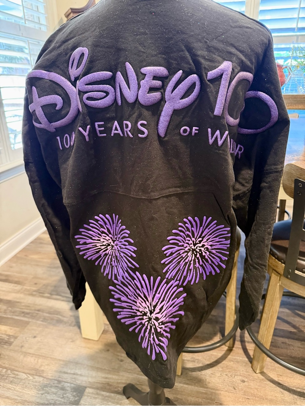 Disney 100 Years of Wonder Anniversary Unisex Spirit Jersey w/Glitter - NWOT